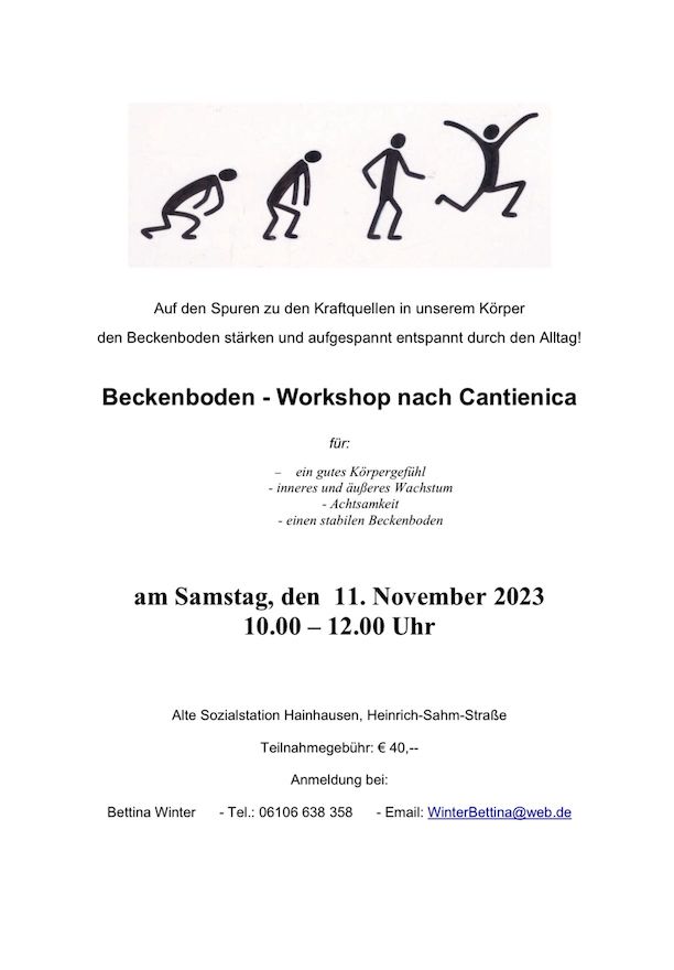 Beckemboden - Workshop nach CANTIENICA